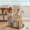 Drewniany wózek do sprzątania na kółkach dla dzieci